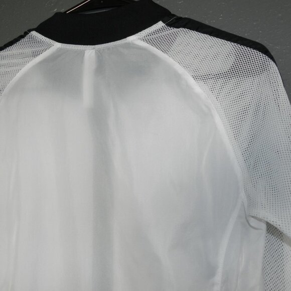 Fabletics Womens White And Black Zip Up Mesh Light Weight Atlanta Jacket Size XS - Picture 7 of 10